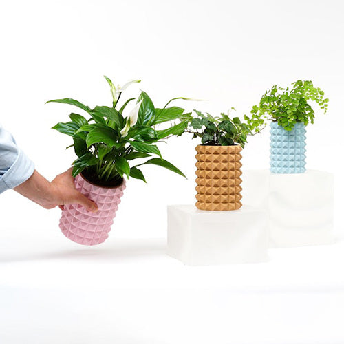 Handmade Ripple Vase – Modern Textured Home Decor