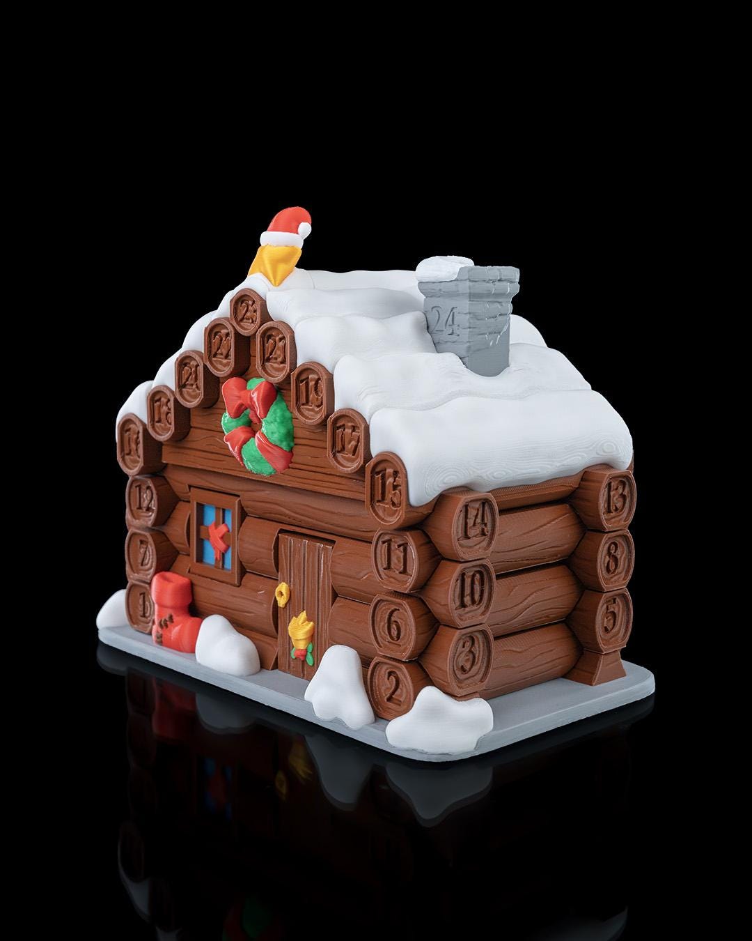 Santa’s Cabin Countdown | Buildable Advent Calendar