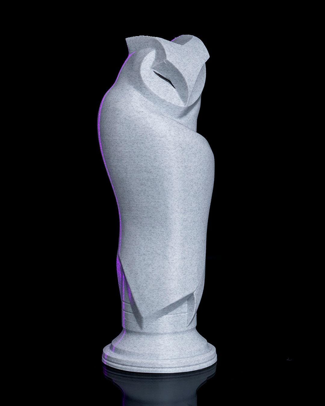 Minimal Owl – 3D Printed Sculpture