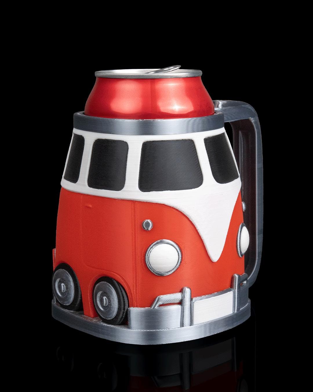 Retro Van Can Holder – Beach Style Drink Holder for Desk, Bar, or Gift