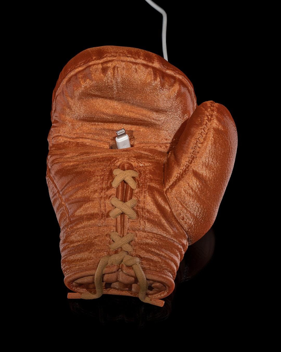 Right Hook Phone Holder – 3D Printed Boxing Glove Stand