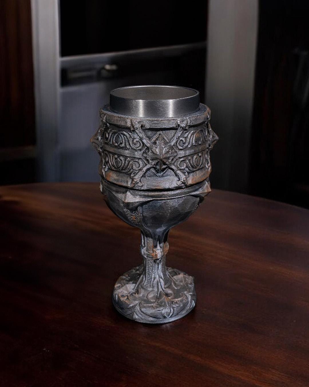Noble Chalice Cup Holder – Elegant Fantasy Drink Stand for 12oz Stainless Steel Cup