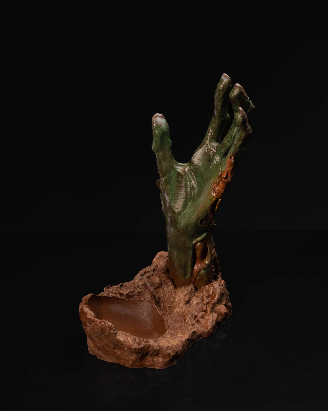 Hand Painted Wizard Hand Wine Holder Fantasy Decor