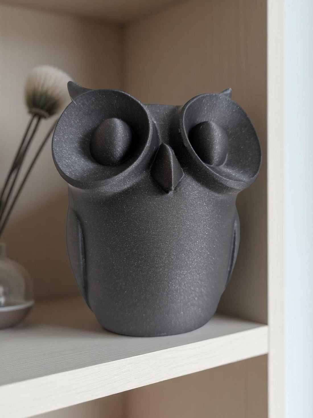 Low Poly Owl Sculpture Minimalist Animal Home Decor