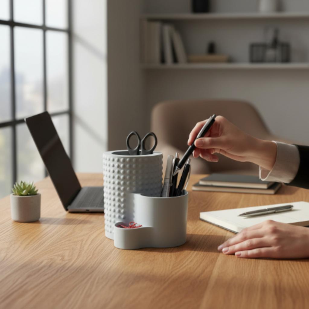 Modern Desk Organizer Minimalist Office Storage Holder