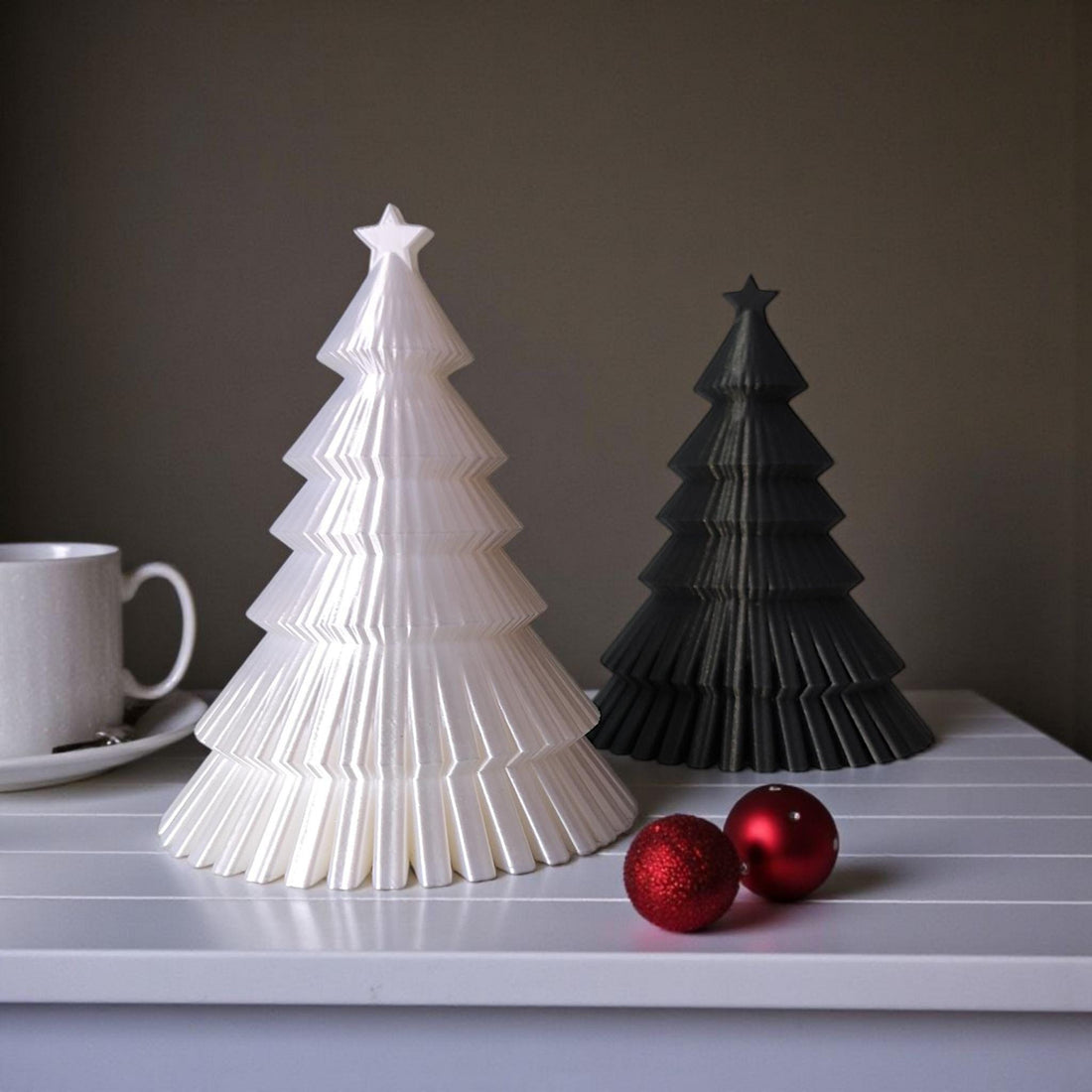 Modern Christmas Tree Decor Minimalist Holiday Table Decoration