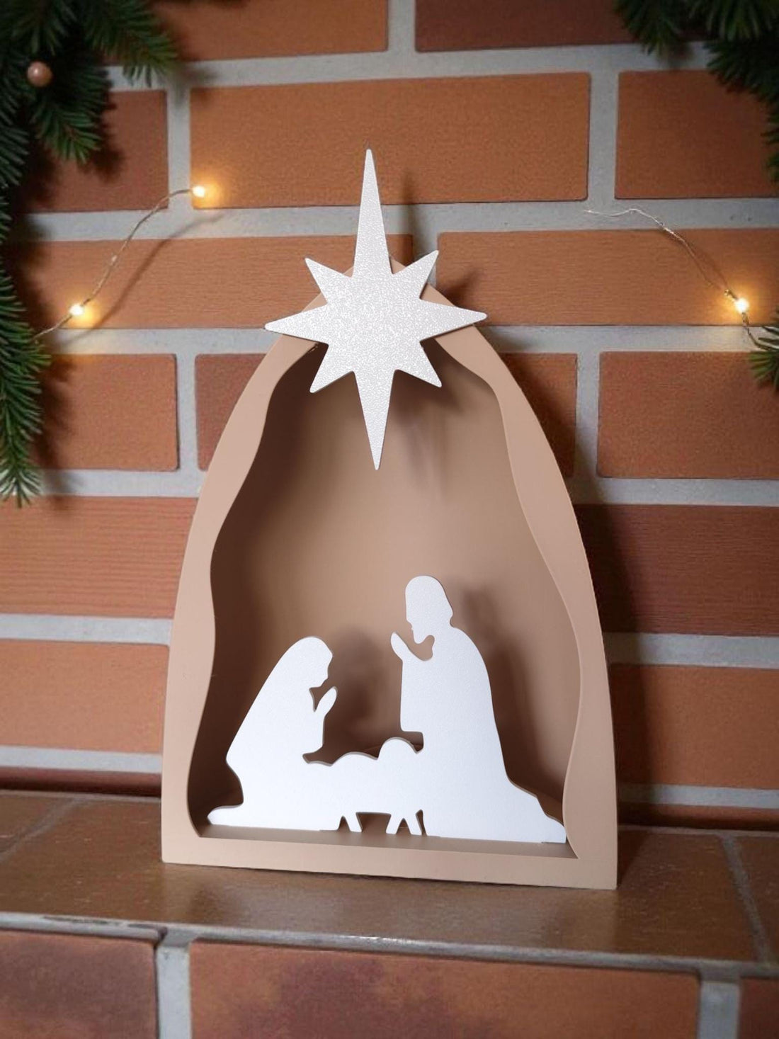 Minimalist Nativity Scene LED Light Christmas Decor
