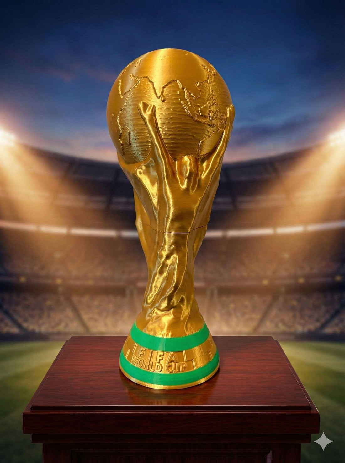 15 Inch our 9 inch Tall World Cup Trophy Replica Football Award Champion Soccer Trophy Ideas for Soccer Fans