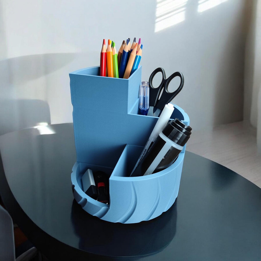 Multi Use Desk Organizer • Modern Storage Tray with Compartments • Handmade Eco Friendly Home and Office Organizer