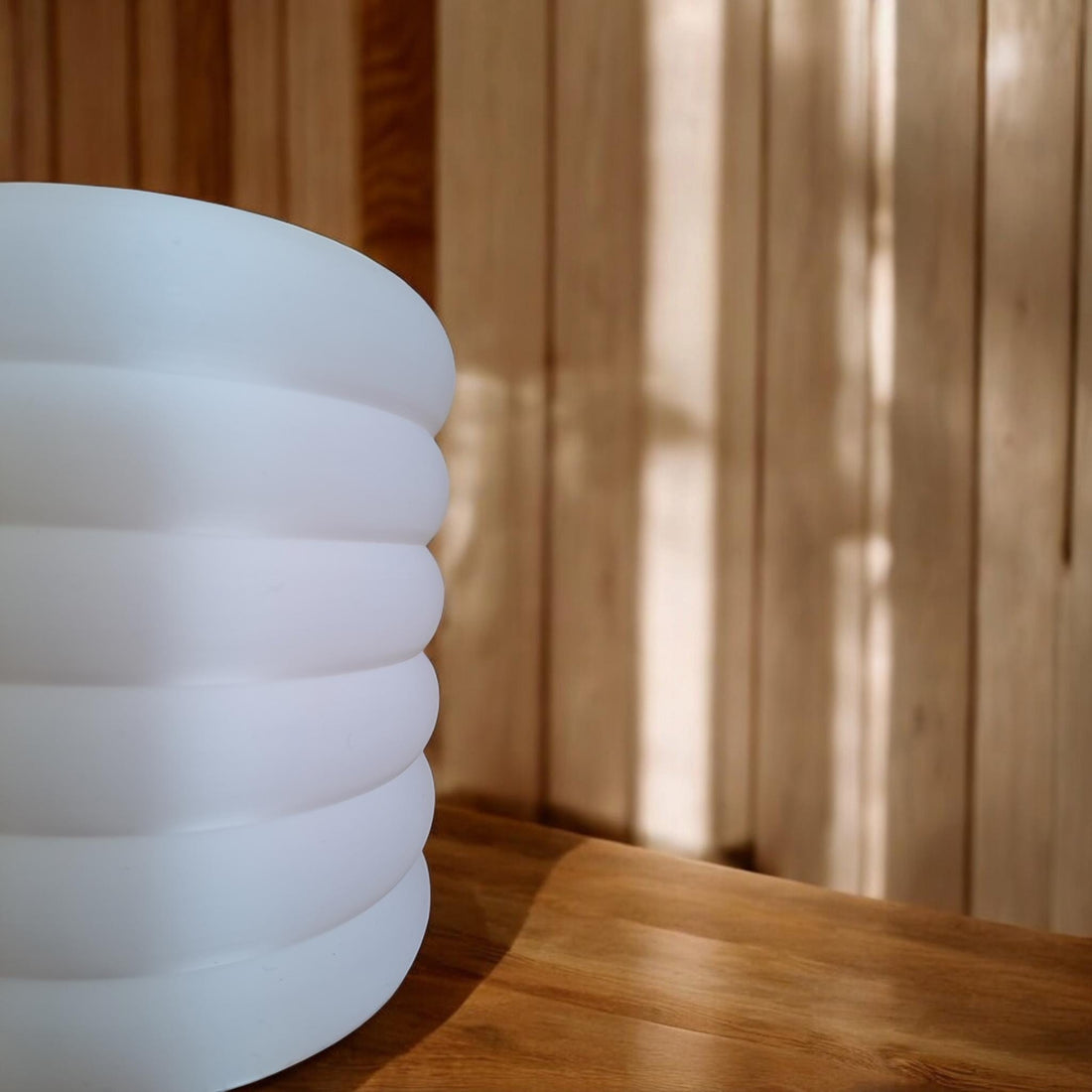 Modern Makeup and Desk Organizer Cup Set | Minimalist Ribbed Storage Containers | Handmade Eco Friendly Home Decor