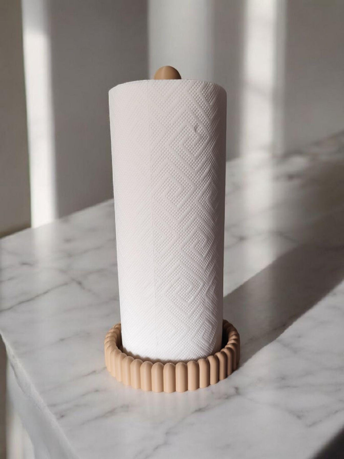 Minimalist Paper Towel Holder | Modern Kitchen Roll Stand | Elegant Home Organizer | Eco Friendly Handmade Kitchen Decor