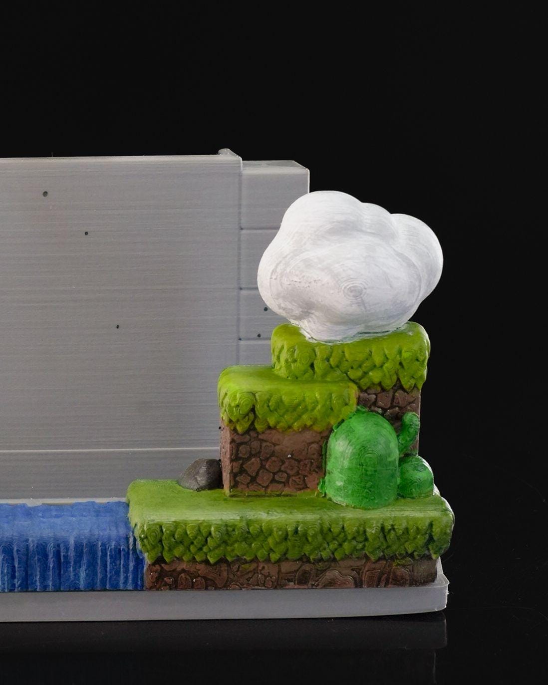Retro Arcade Console Stand , Pixel Gaming Display Dock