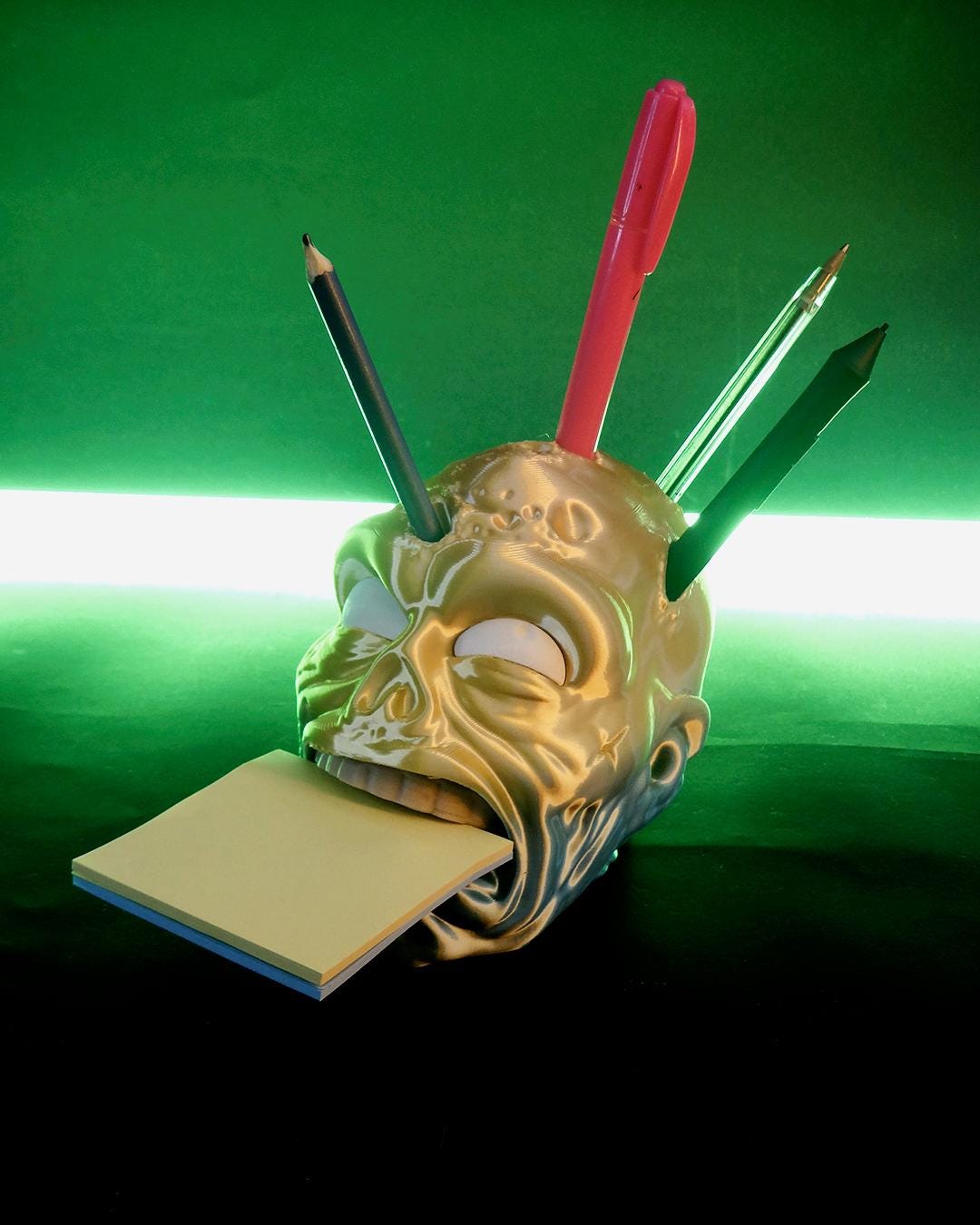 Alien Pen Holder  Sci Fi Monster Pen Trap, Desk Organizer