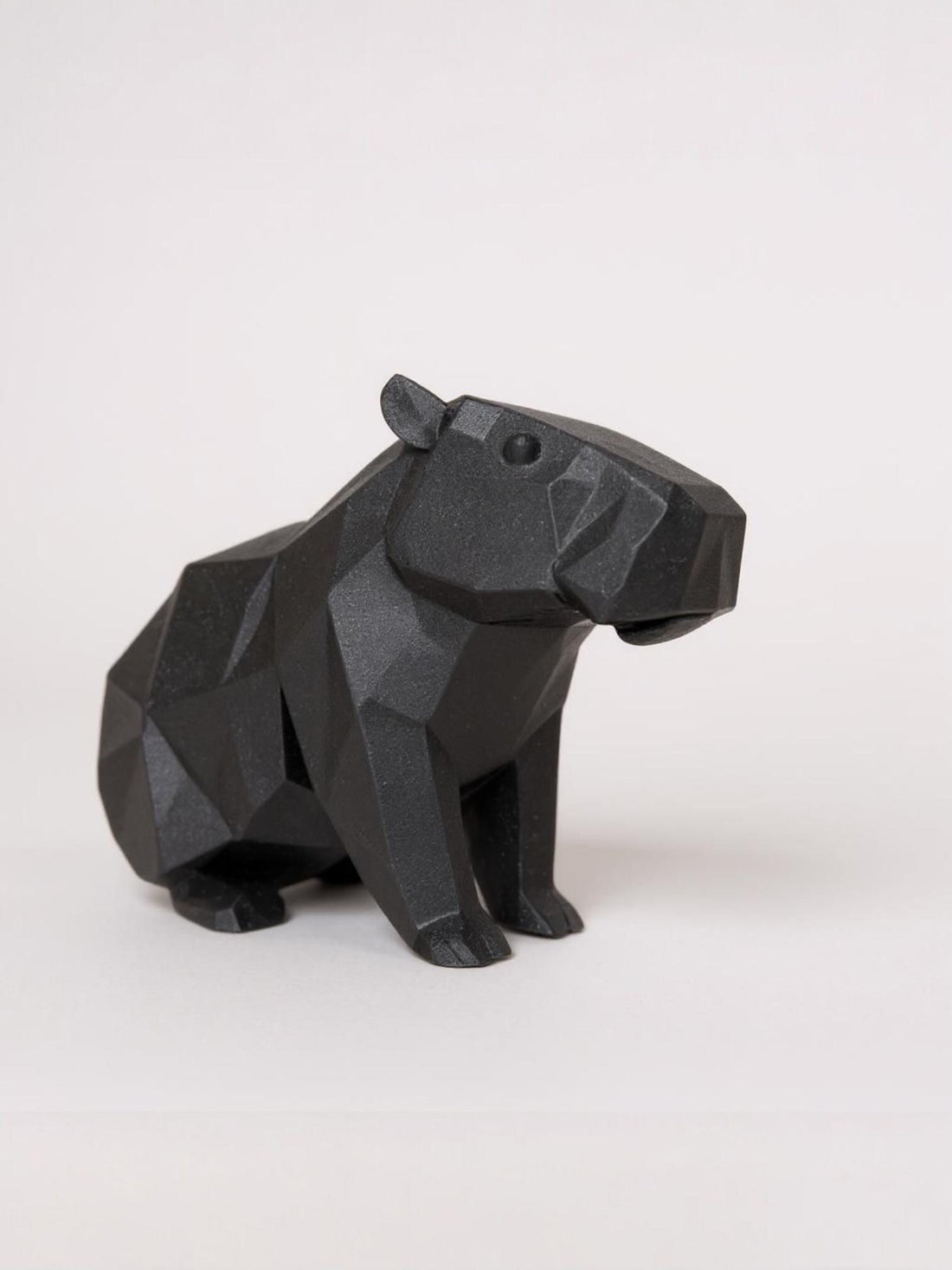 Low Poly Capybara Sculpture Minimalist Animal Home Decor