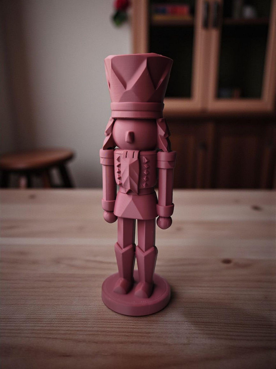 Modern Nutcracker Sculpture Minimalist Christmas Decor