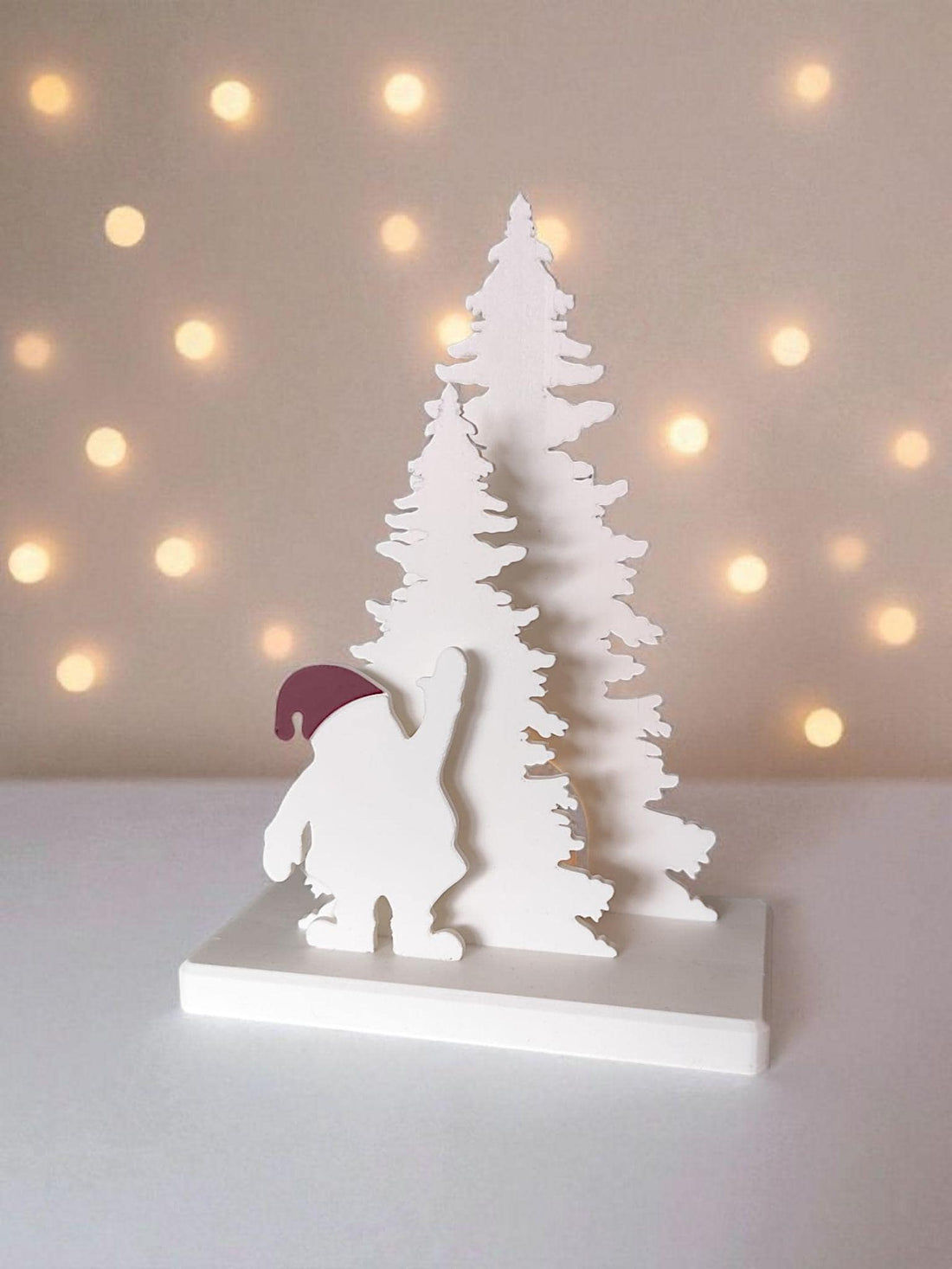 Santa Claus Scene LED Tealight Holder Christmas Decor