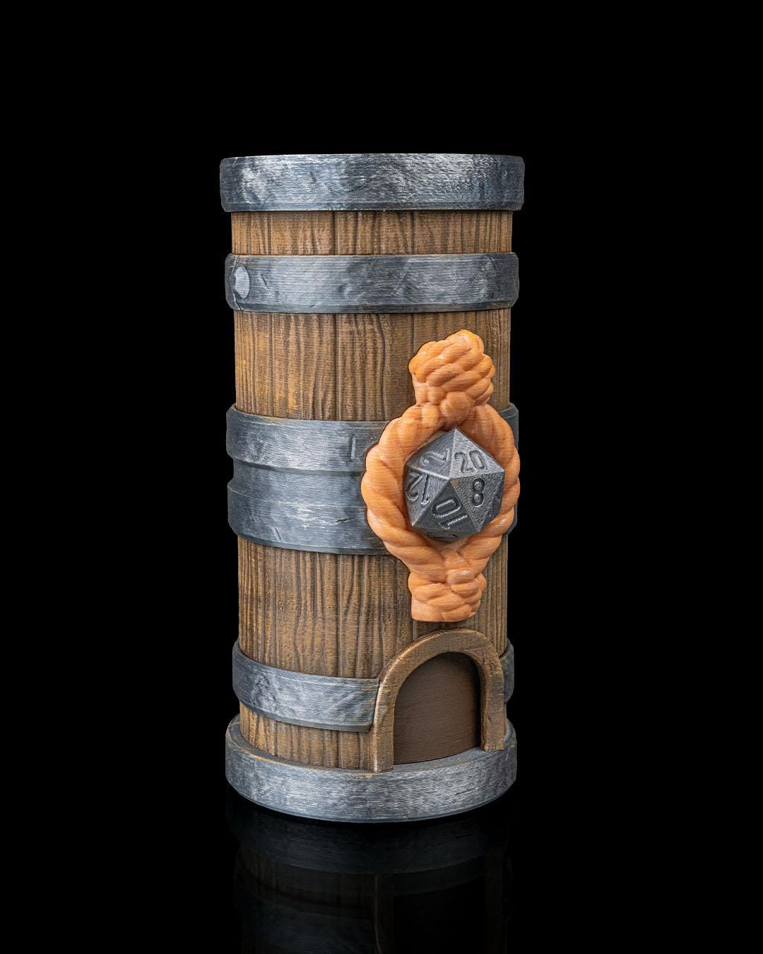 Tavern Barrel Dice Tower Fantasy Dice Holder RPG Table Dice Roller Gift