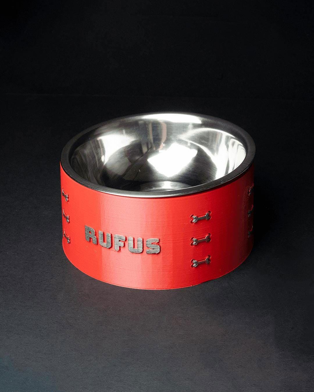 Personalized Pet Bowl for Cats & Dogs | Custom Name Bowl