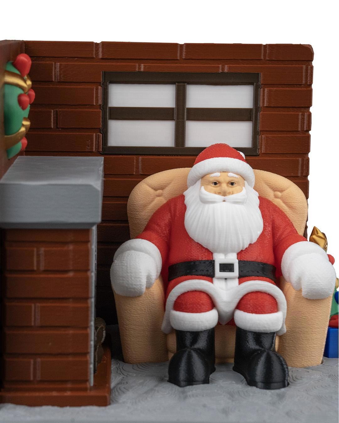 Santa’s Living Room | Cozy Christmas Scene