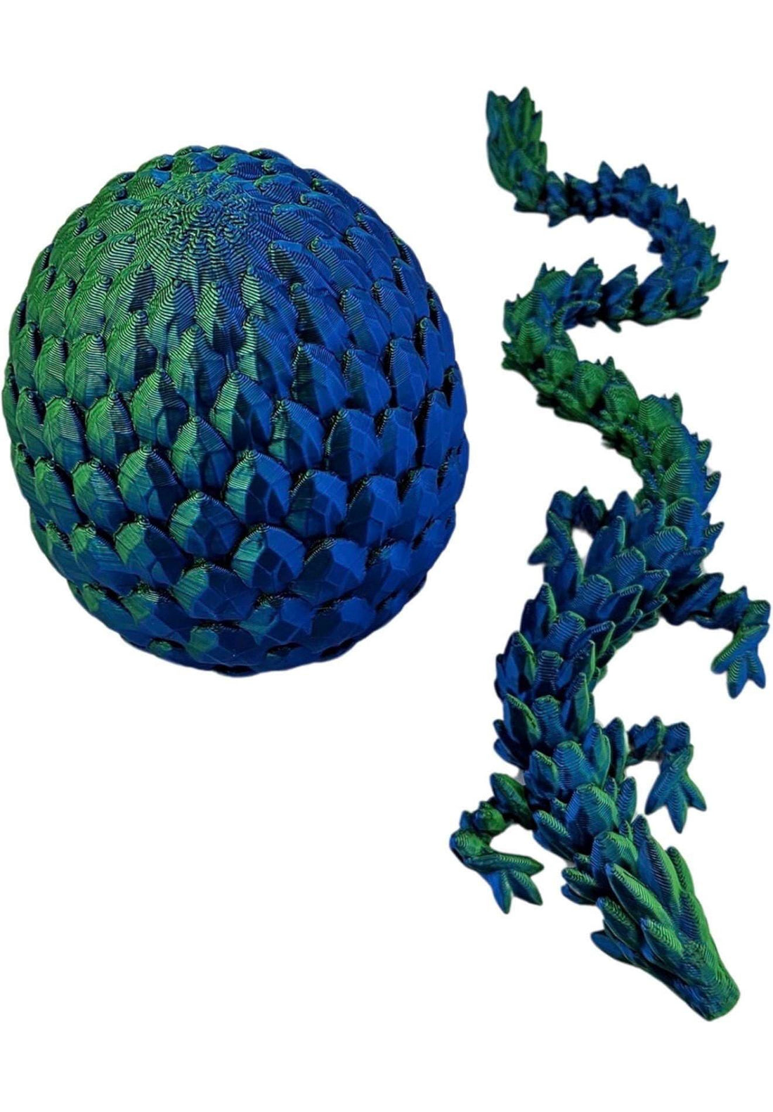Dragon Egg with Gemstone Dragon – Articulating Fidget Figurine