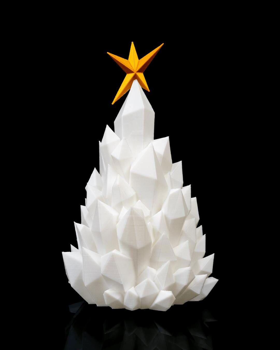Crystal Christmas Tree Lamp – Geometric Holiday Glow