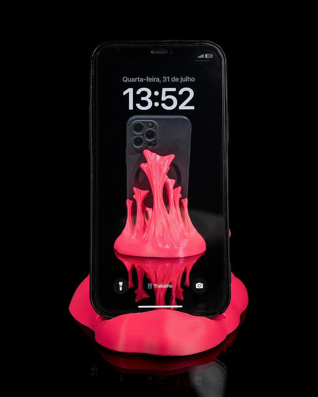 Sticky Situation Phone Stand – 3D Printed Glue Bottle Desk Holder