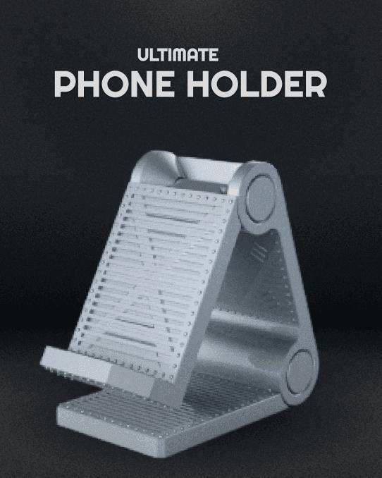 Ultimate Phone Holder – 3D Printed Desk Stand | Functional & Modern Smartphone Dock
