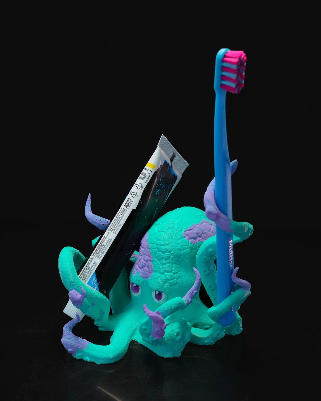 Octopus Toothbrush Holder 3D Printed Bathroom Decor by STLFLIX