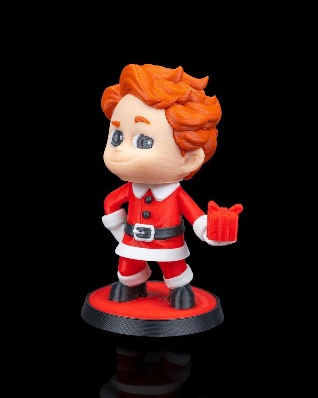 MiniMe Mr Claus Christmas Figurine Customizable Santa Keychain or Ornament