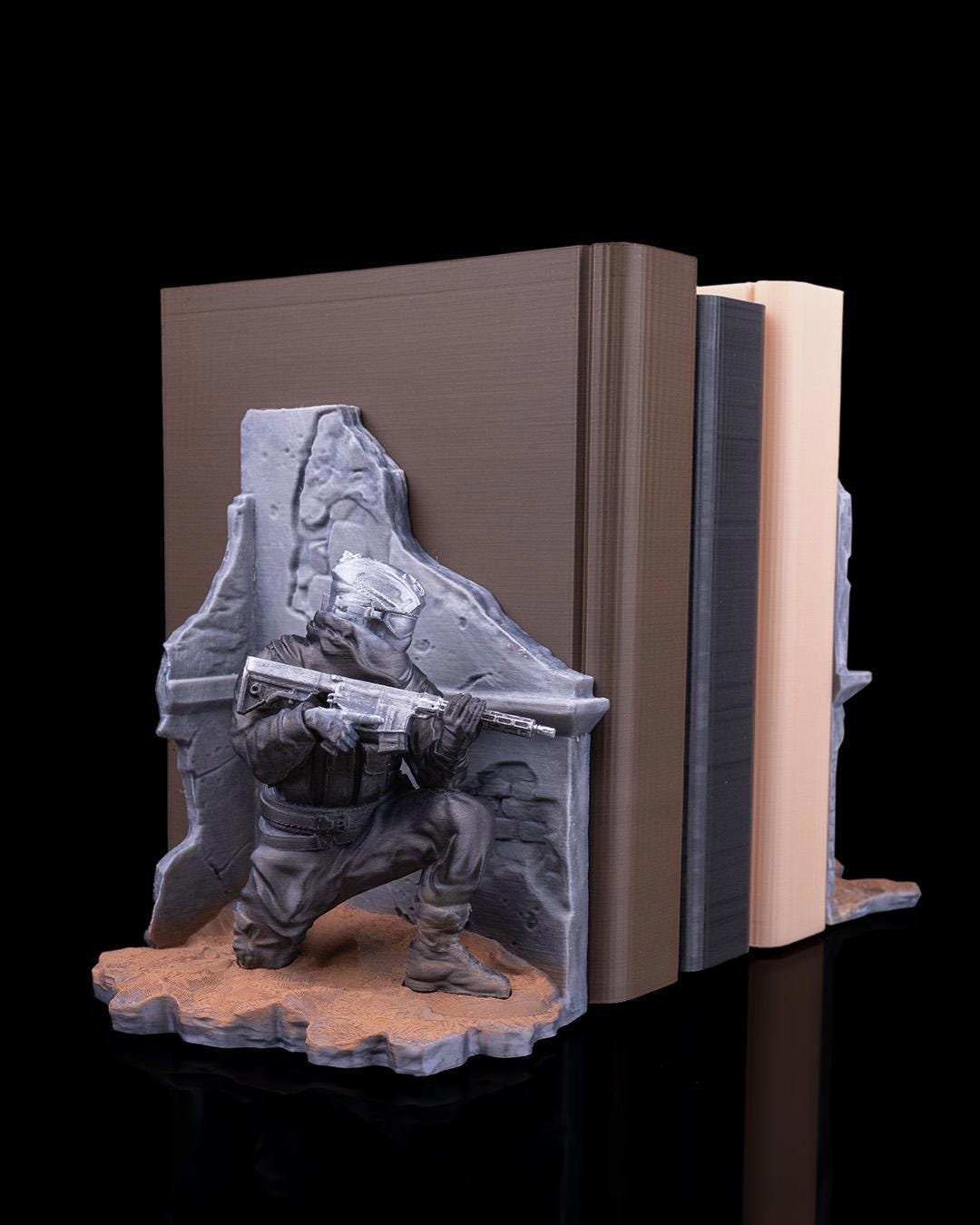 Barricade Bookend – 3D Printed Multicolor Modern Geek Home Decor
