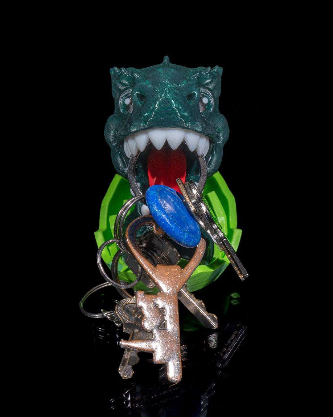 T-Rex Magnetic Key Holder – 3D Printed Dinosaur Wall Decor