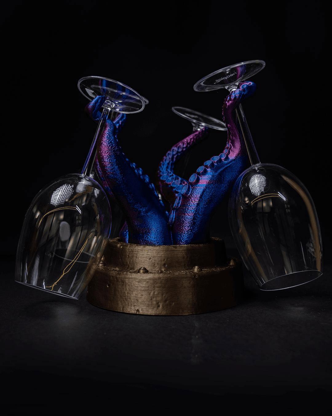 Octopus Wine Glass Rack – Nautical Tentacle Wine Holder for Ocean Lovers