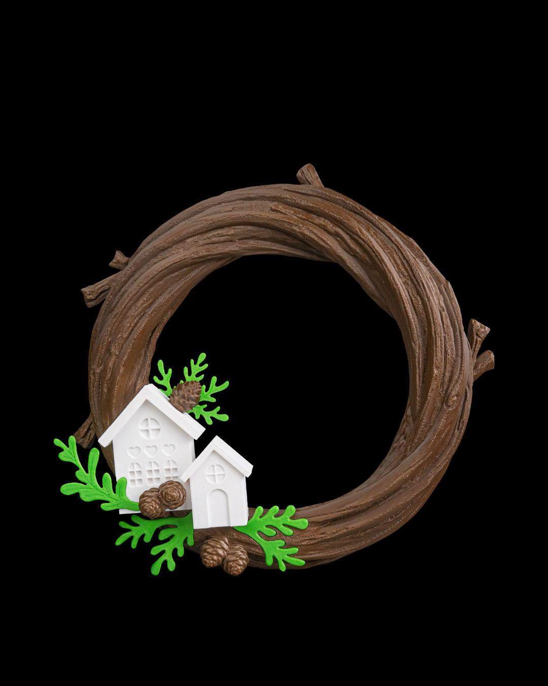 Handmade Christmas Pine Wall Décor – Cozy Rustic Holiday Decoration