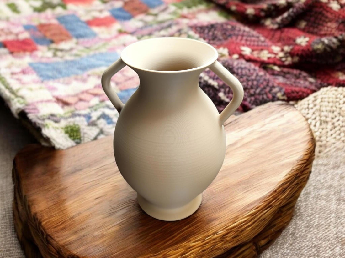 Amphora Greek Inspired Vase | Handmade Decorative Sculpture | Eco Friendly PLA | Ancient Style Home Decor