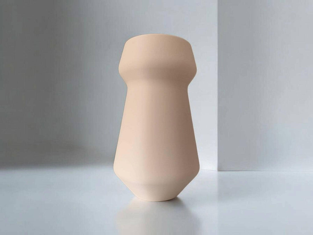 Athen Minimalist Cone Vase | Handmade Modern Decor | Mediterranean Scandinavian Style | Eco Friendly PLA