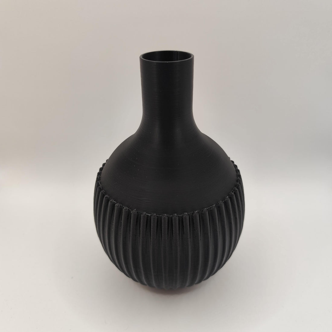 Minimalist Ribbed Decorative Vase Modern Home Decor