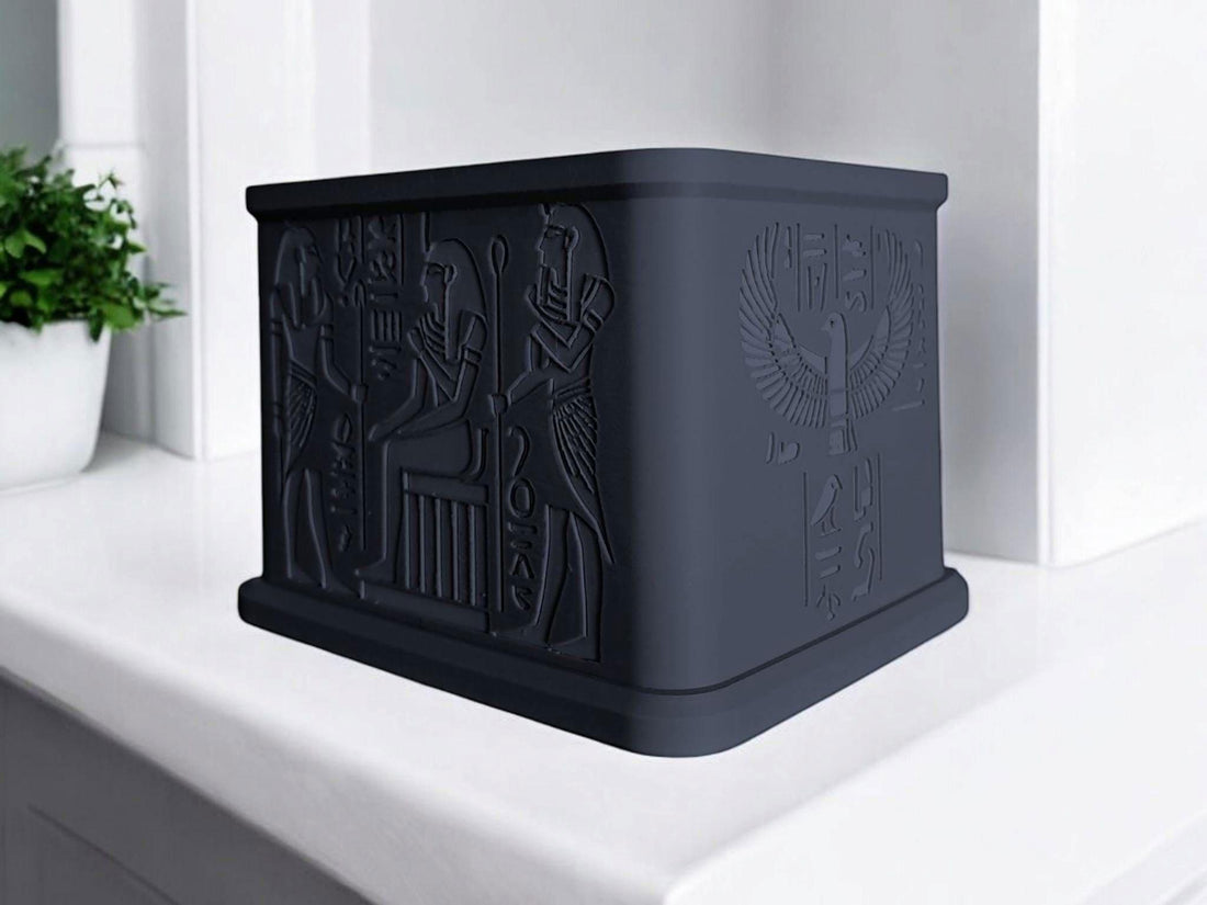 King Tut Shrine Planter Egyptian Decorative Pot Ancient Style Home Decor