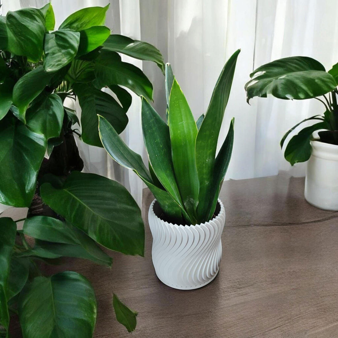 Turbine Wheel Planter Industrial Modern Decorative Plant Pot