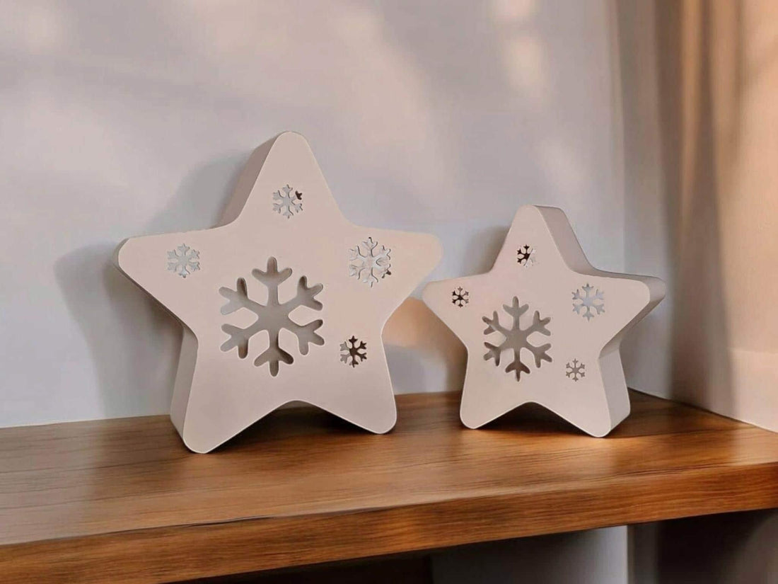 Handmade Snowflake Star Tealight Holder | Christmas Decor