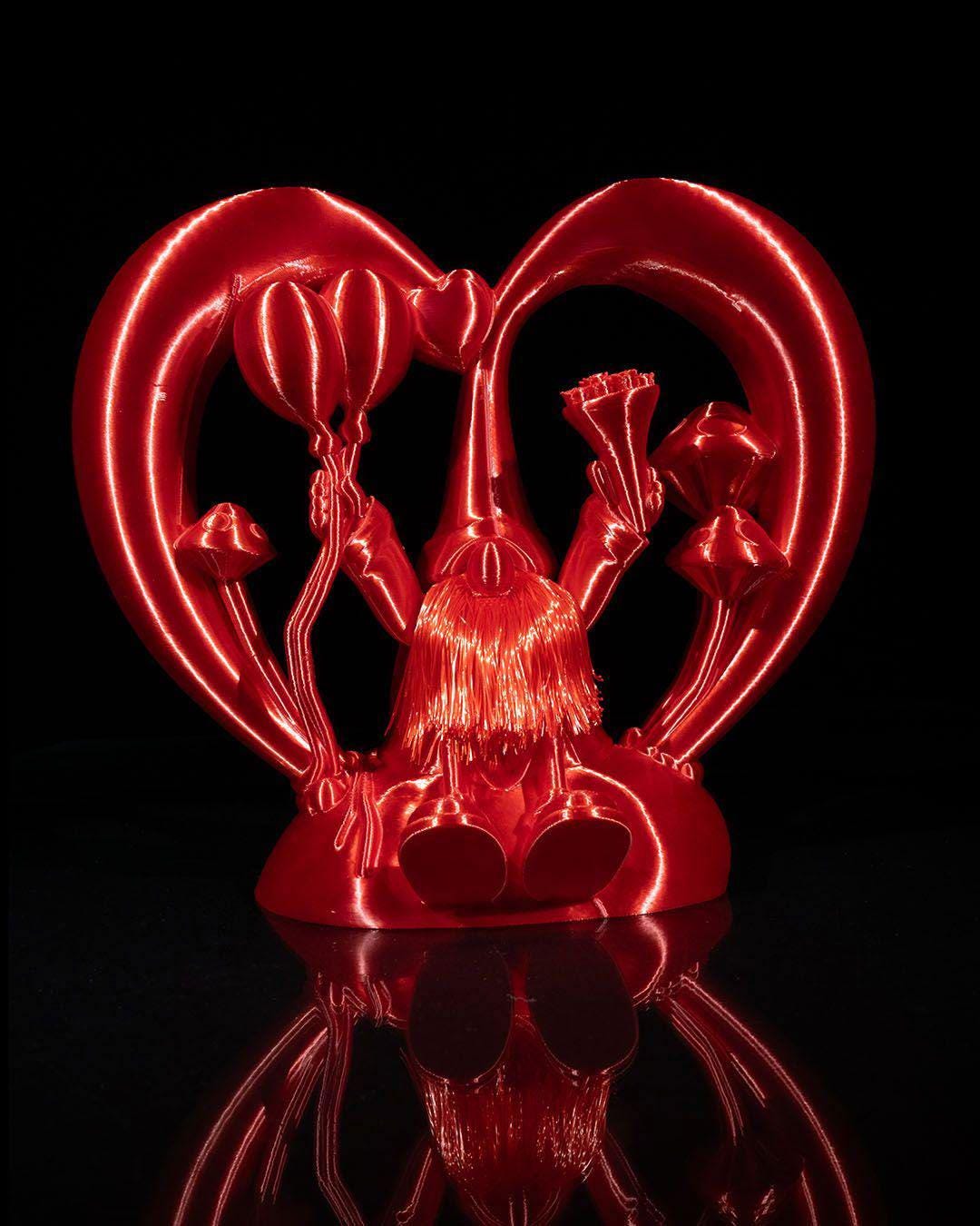 Romantic Love Gnome Figurine Heart Gift Decor