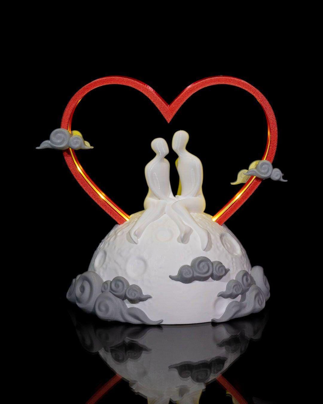 Romantic Moon Light Handmade Decorative Night Accent Gift