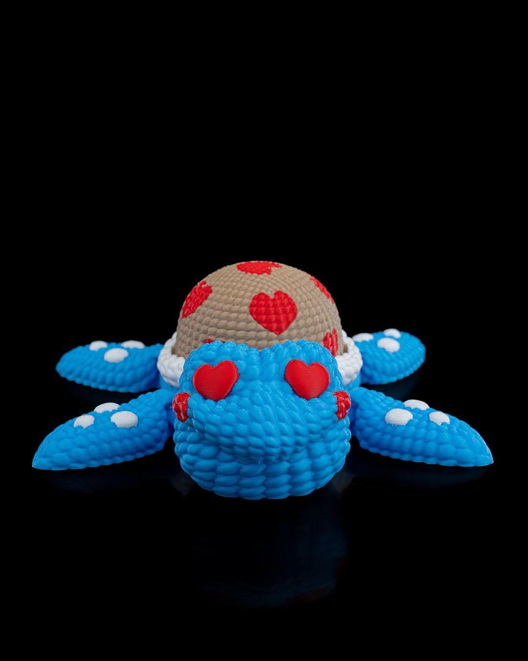 Handmade PLA Turtle Figurine | Romantic Valentine's Decor