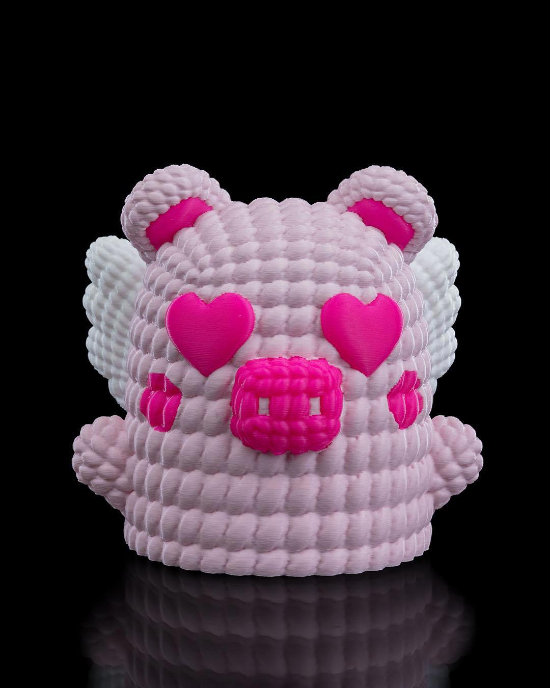 Handmade Flying Pig Figurine | Eco Friendly Valentine's Decor