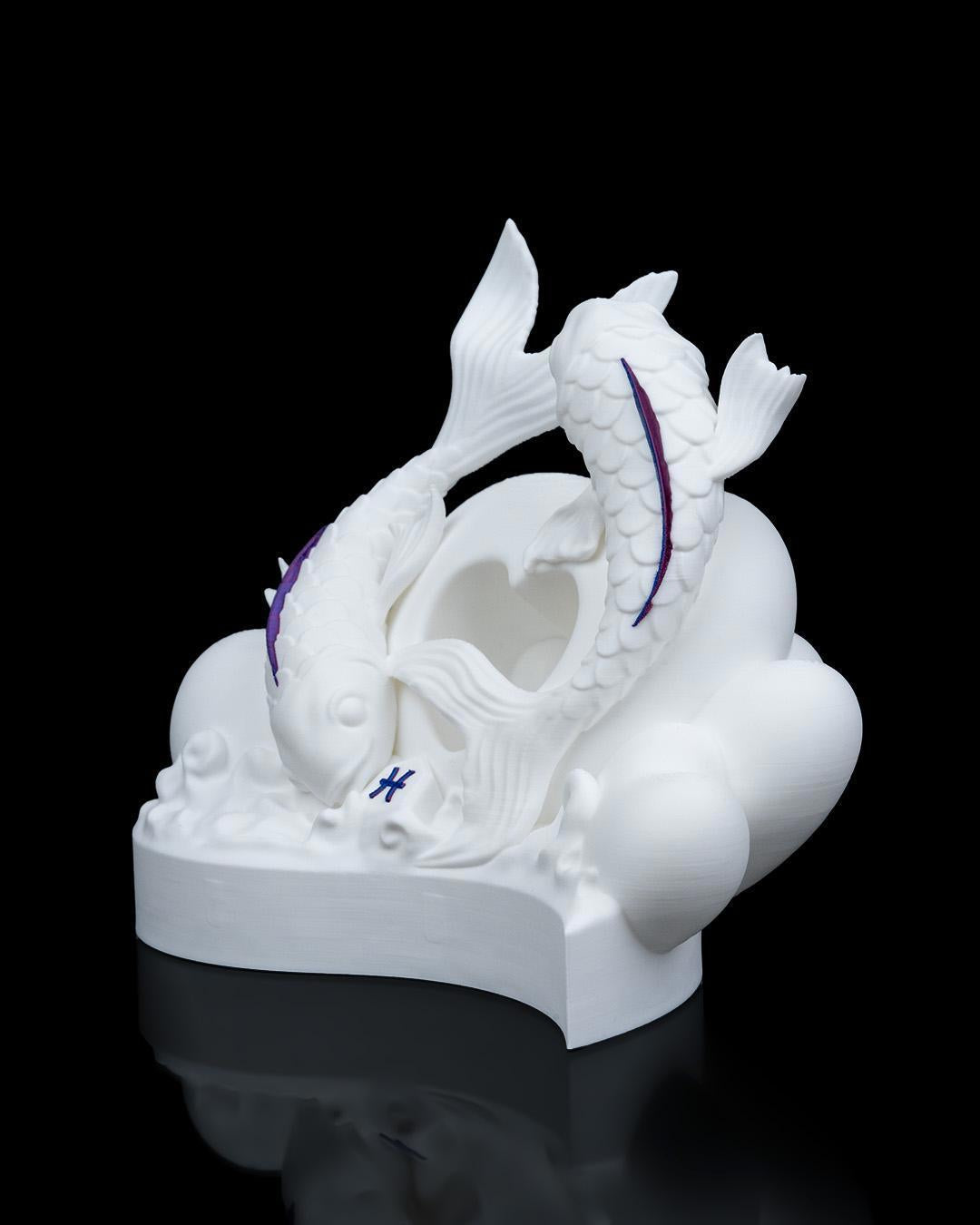 Pisces Zodiac Decorative Statue – Handmade Eco Friendly Astrology Gift Pisces Figurine