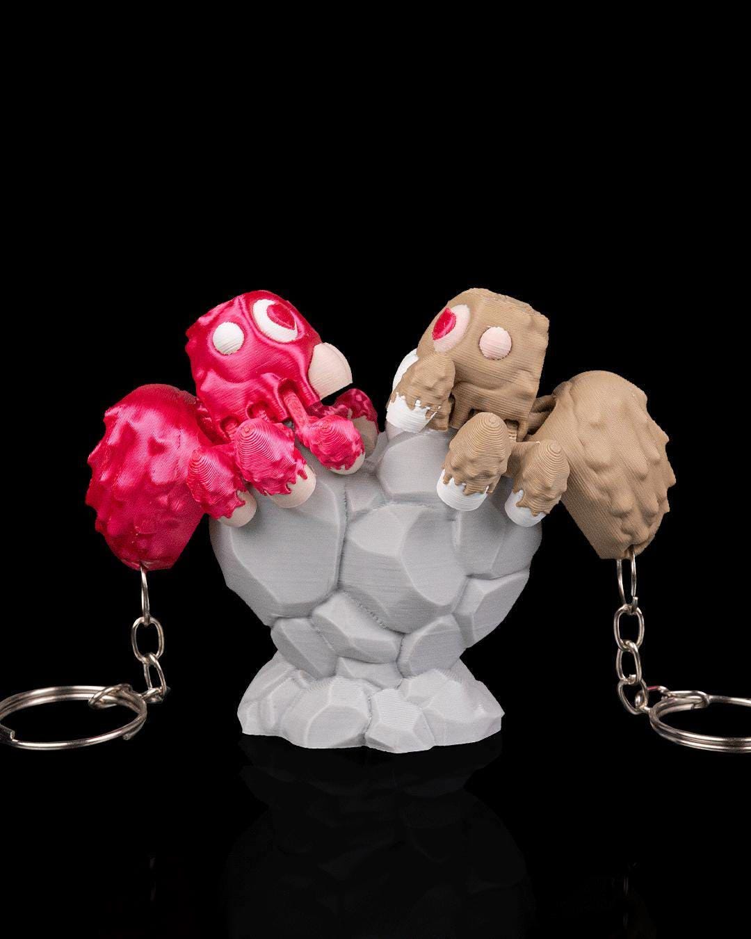 Spider Love Couple Keychain