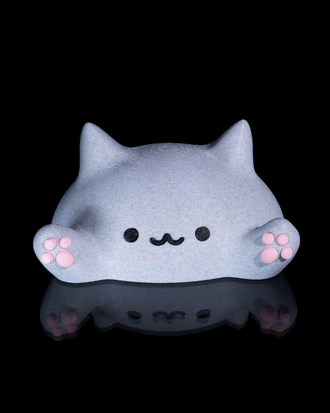 Blob Cat Cover Figurine Funny Handmade Desk Decor