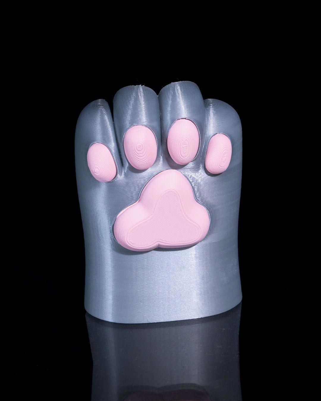 Handmade Cat Paw Pencil Holder: PLA Desk Organizer