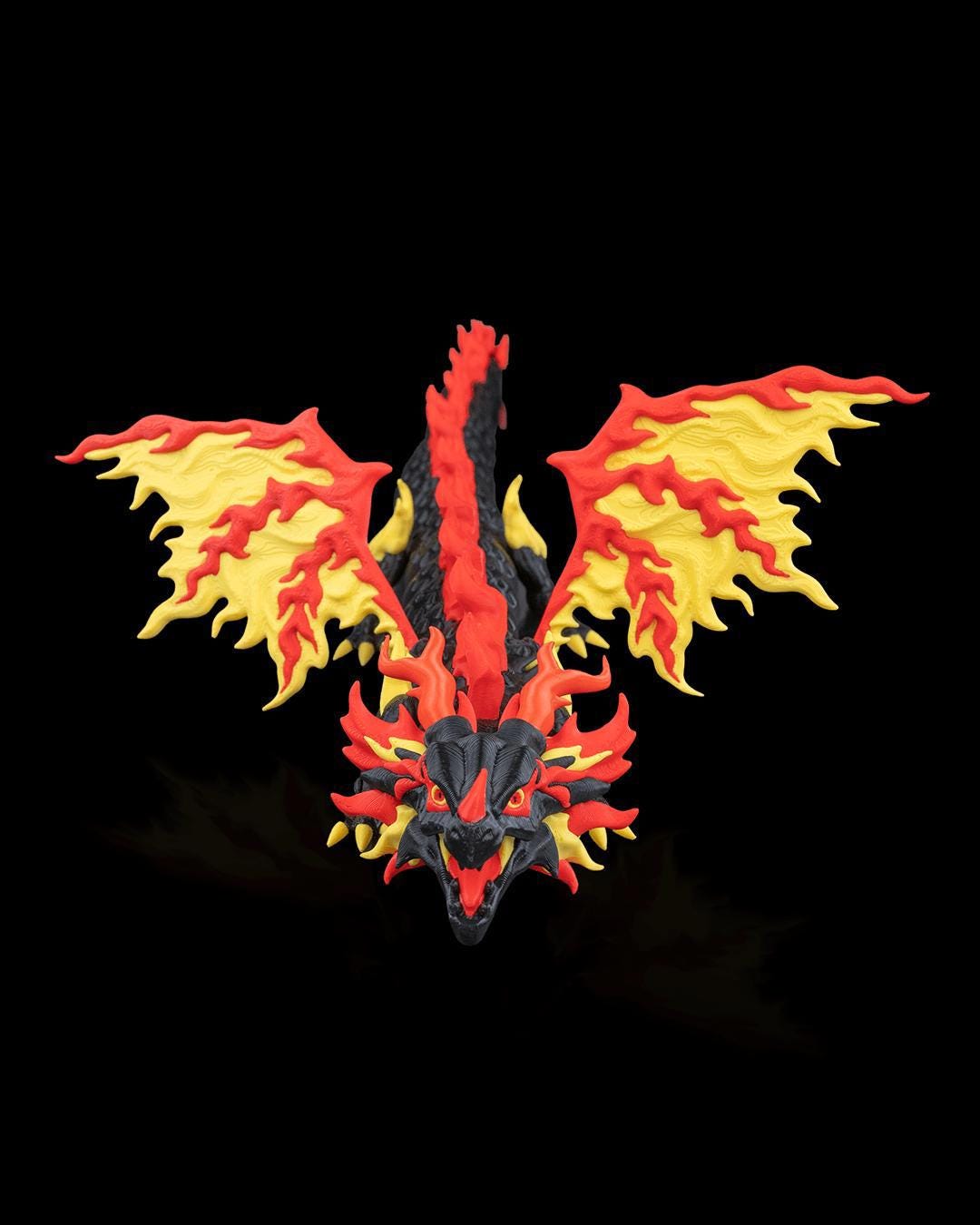 Scorchwing Tyrant Dragon Sculpture Fantasy Decor PLA Handmade Statement Piece Made to Order