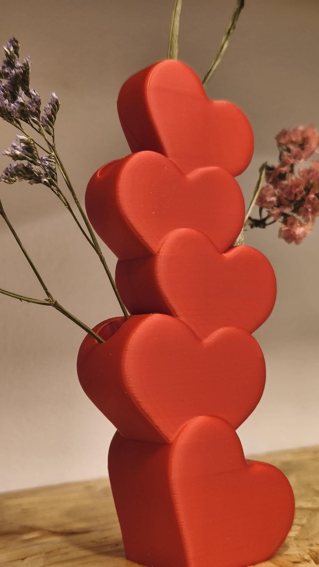 3D Printed Heart Vase | Modern Valentine's Day Decor