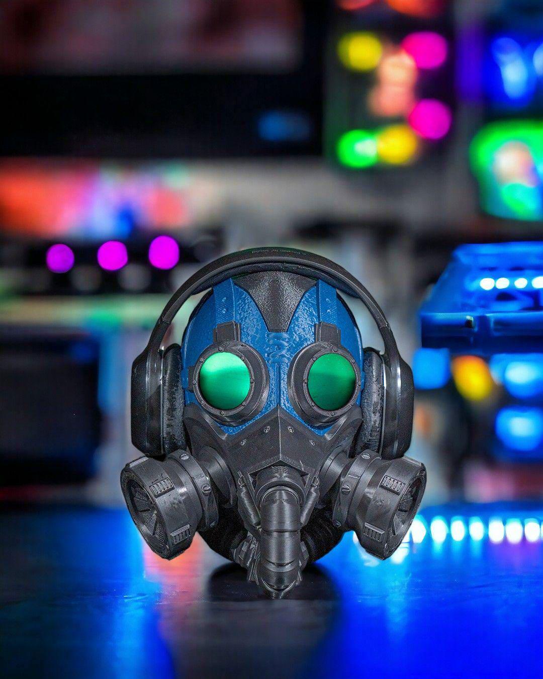 Hazard Skull Headphone Holder